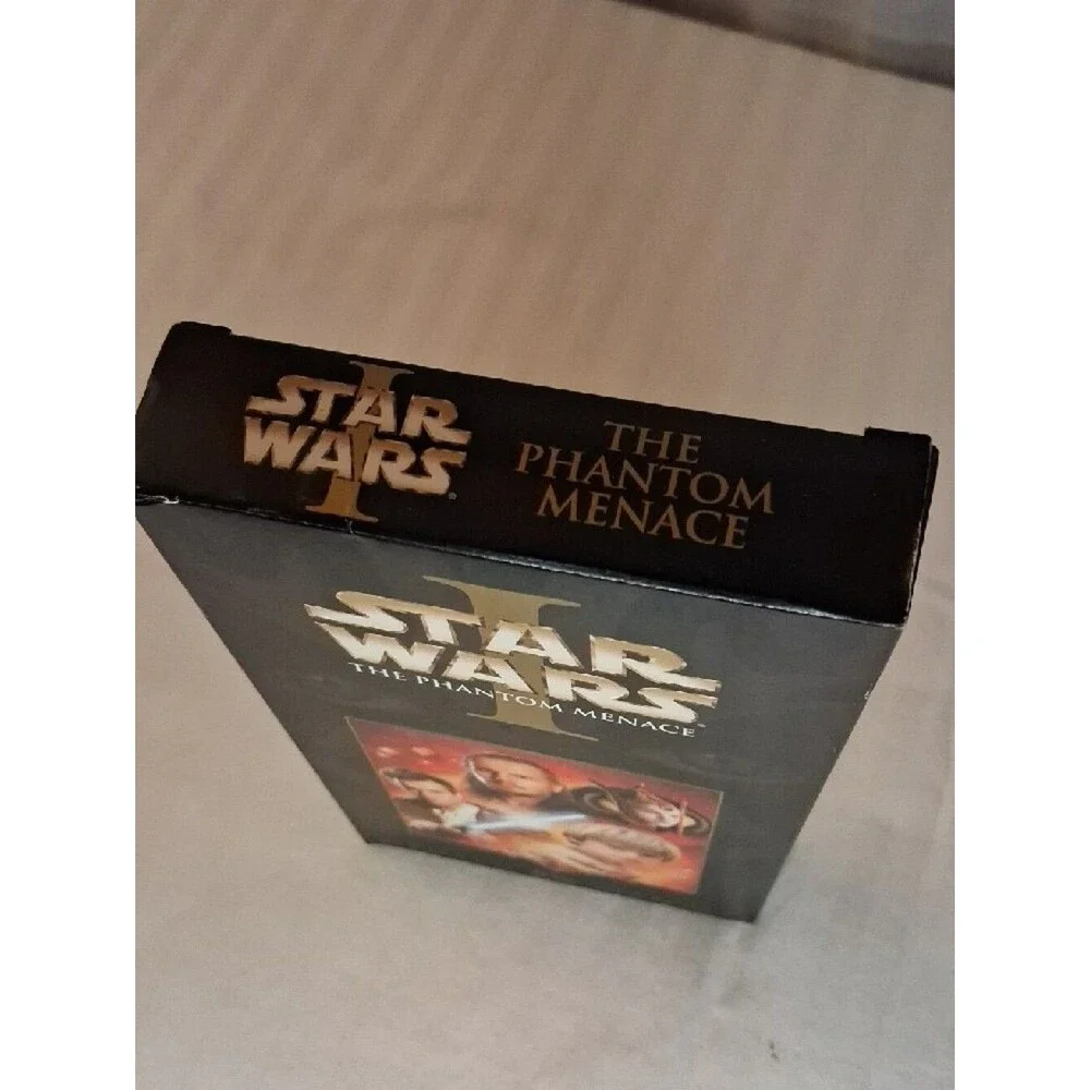 Star Wars: The Phantom Menace VHS Box - Black with Red/Gold Artwork